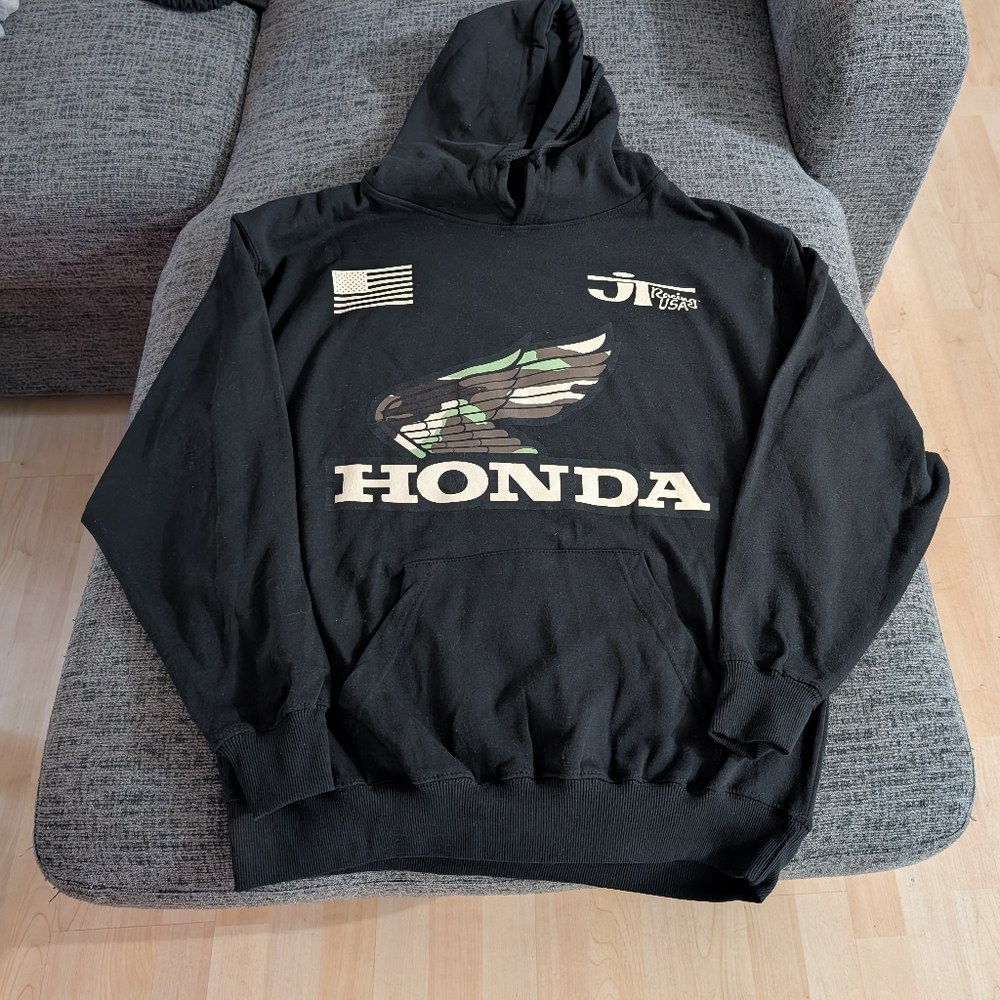 JT Racing USA Team Honda Pullover Hoodie M